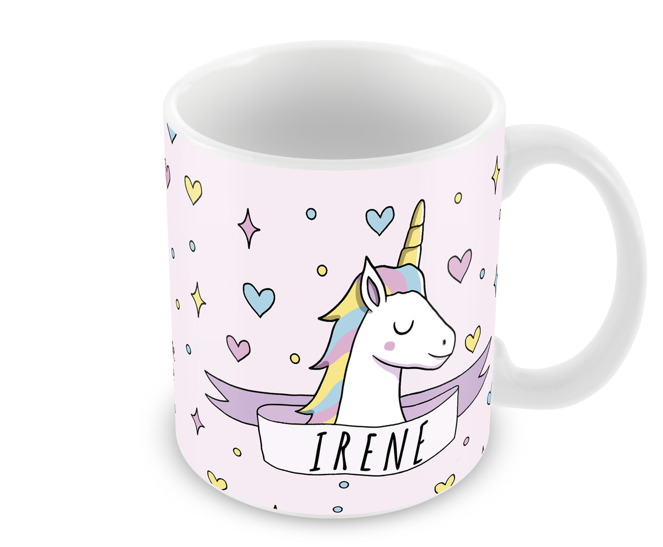 N\A Taza de café con Nombre Personalizado de I Love Irene